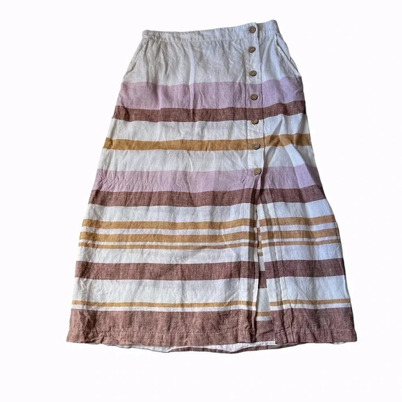 Racheal Zoe 100% Linen maxi Skirt size Large - Picture 1 of 8